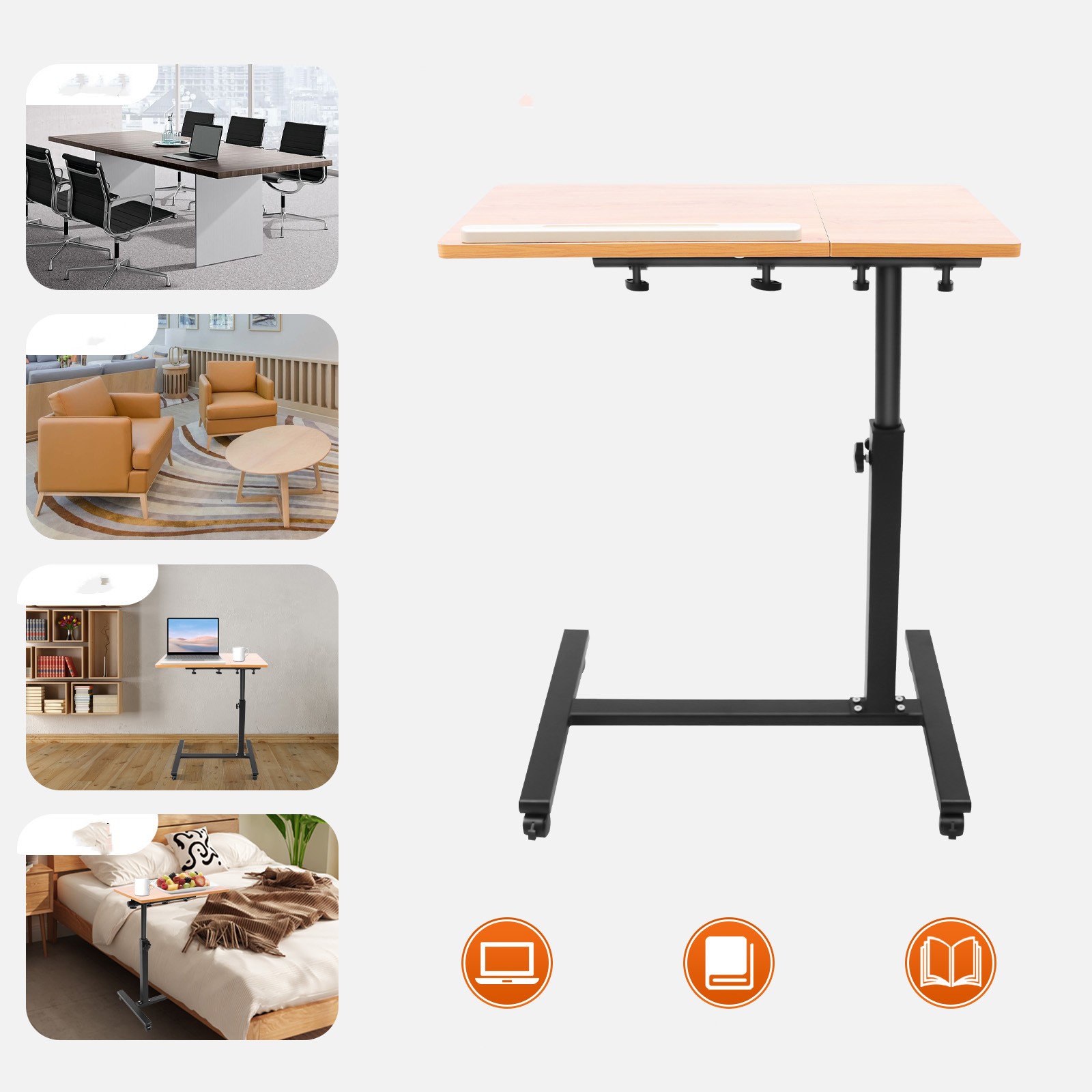 Tablet Lap Desk - Mobiele laptoptafel, verstelbaar 360° ° Rotatie