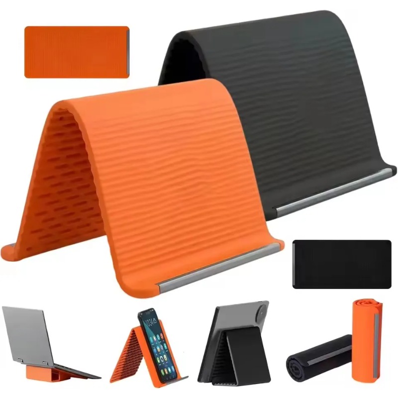 Tablet Stand Adjustable - Flexibele opvouwbare siliconen telefoonhouder, draagbare verstelbare