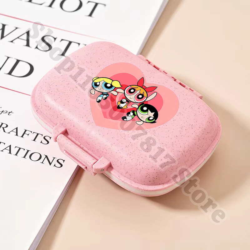 Tablet Cute Accessories - Kawaii De Powerpuffs Leuke pilopbergdoos Medicijnorganizerdozen