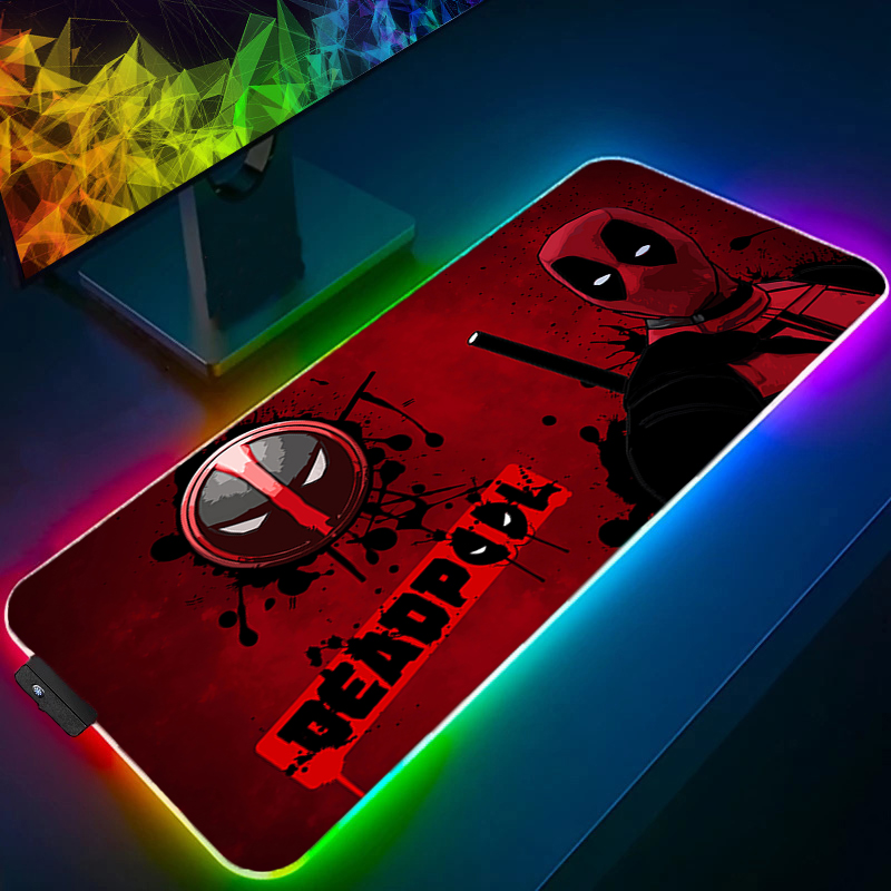 Tablet Cute Accessories - LED-muismat Gaming Backlight Lock Edge Anime-accessoires