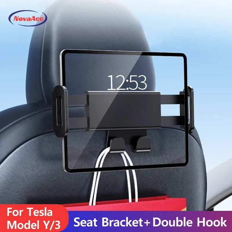 Tesla Tablet Accessories - Auto hoofdsteunhouder voor Tesla Model 3