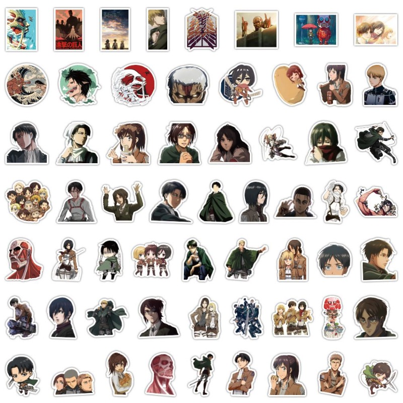 Tablet Cute Accessories - 60 stuks Attack on Titan Anime