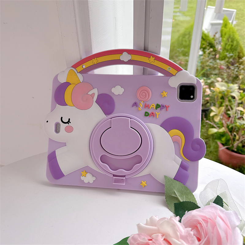 Remarkable Tablet Accessories - Cartoon Eenhoorn Kids Stand Tablet Case