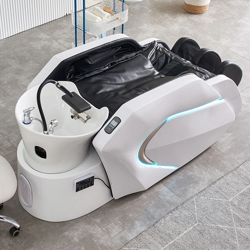 Massage Table Accessories Uk - Haarwasstoel voor schoonheidssalon, elektrische massagetafelkop, spa-shampoobed.