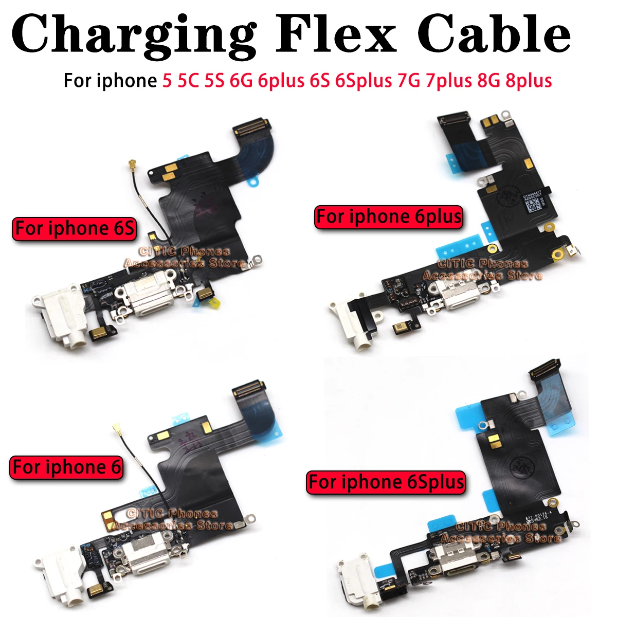 Wired Earphone Lightning - 5 stks Voor iPhone 6 6