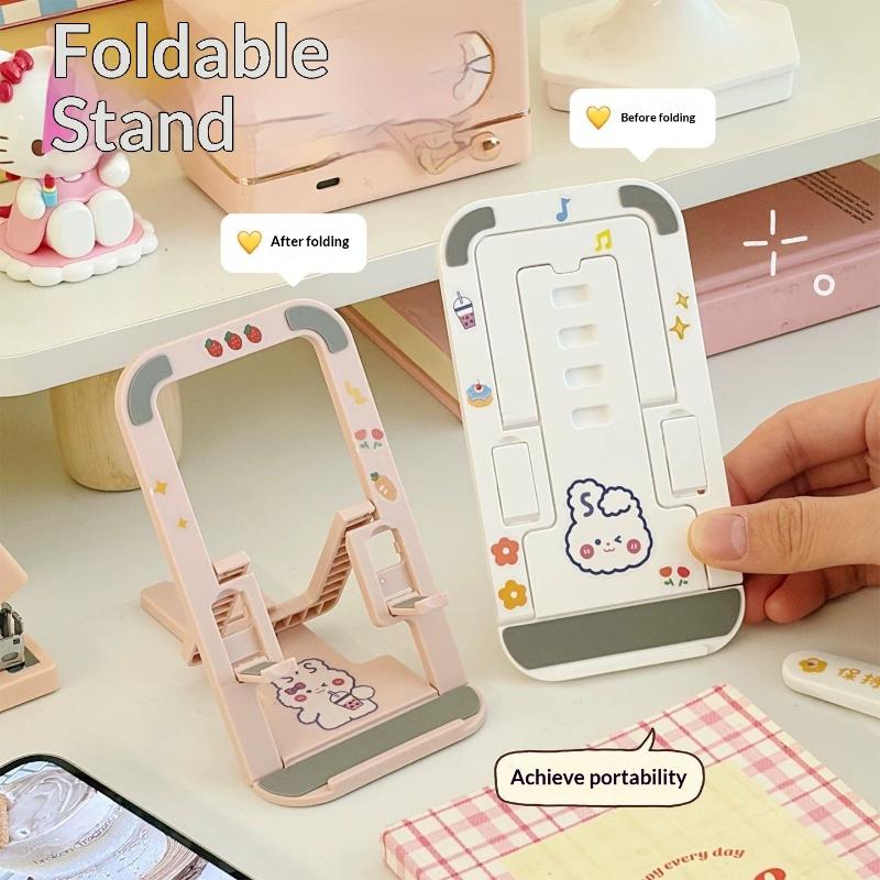 Tablet Stand Adjustable - 【C】1 Stuks Dopamine Telefoonstandaard Opvouwbare Kaartvormige