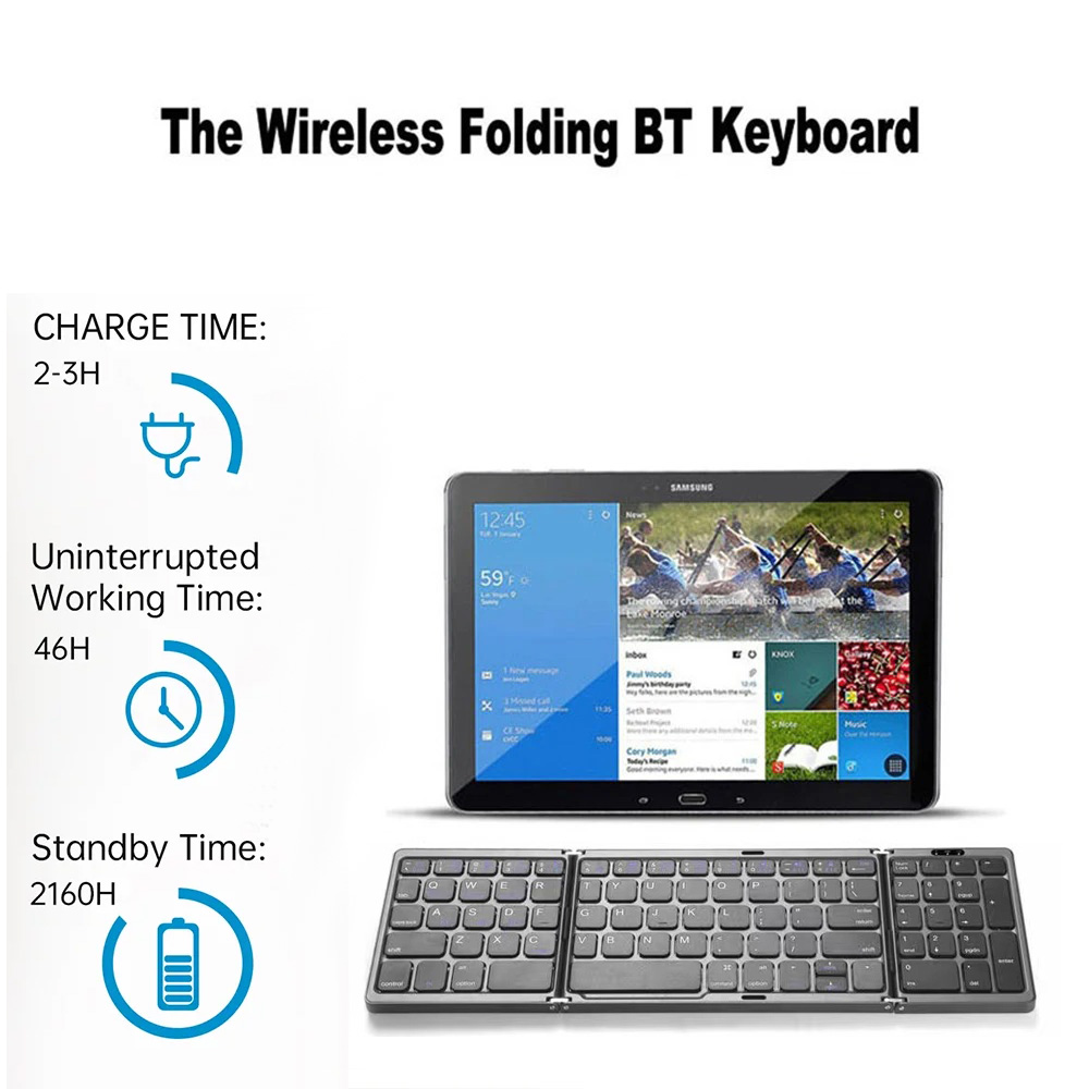 Drievoudig Bluetooth-toetsenbo - Android Tablet Gaming Accessories recensie en prijs