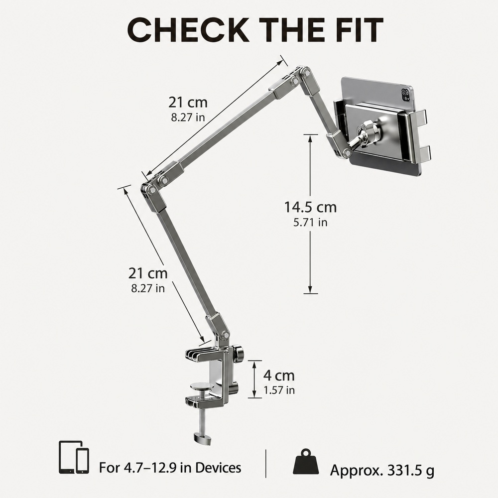 Verstelbare bedtelefoonhouders - Tablet Stand Adjustable recensie en prijs