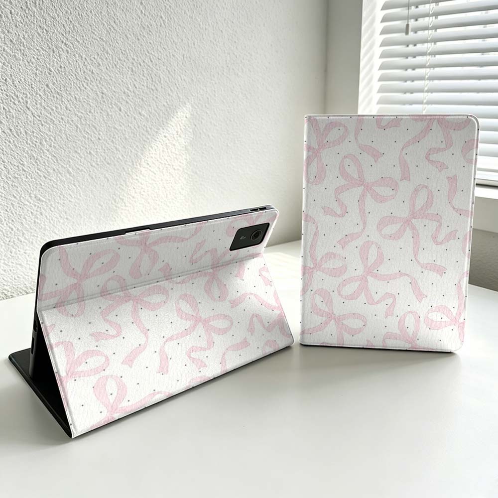 Minimalistisch roze strikpatro - Lenovo Tablet M10 Accessories recensie en prijs