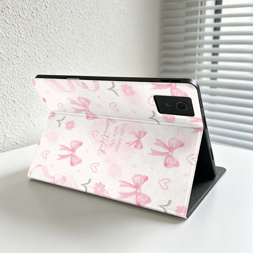 Minimalistisch roze strikpatro - Lenovo Tablet M10 Accessories recensie en prijs