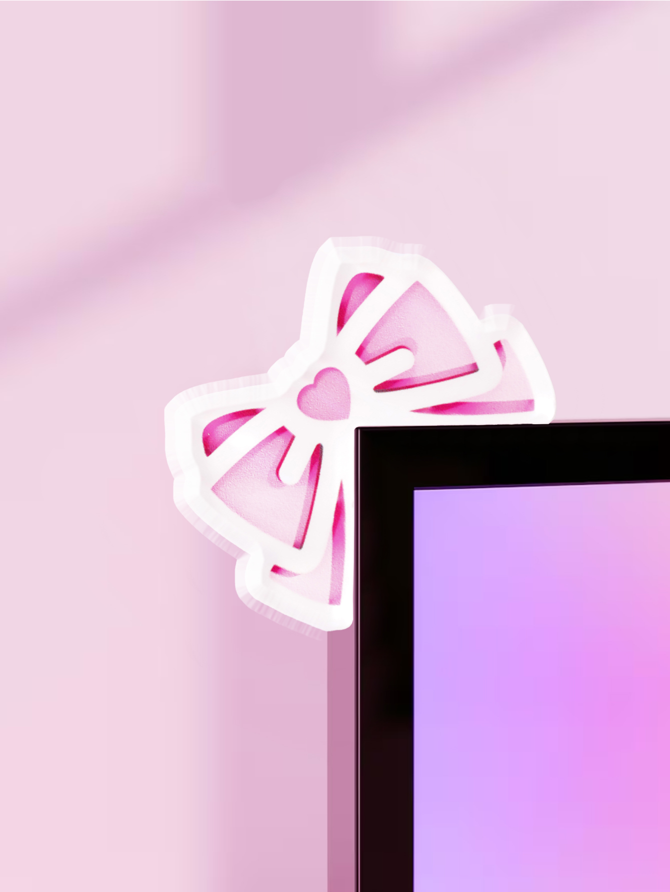 Kawaii Bow Monitor Decor Roze  - Tablet Lap Desk recensie en prijs