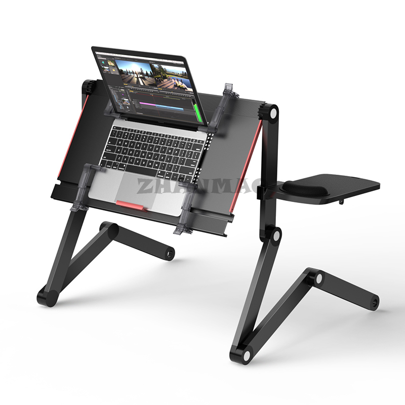 Liggend plat op het bed, lapto - Tablet Lap Desk recensie en prijs